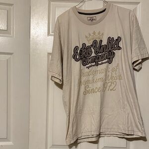 Ecko Unlimited Cream Graphic T-Shirt